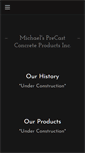Mobile Screenshot of michaelsprecastconcrete.com